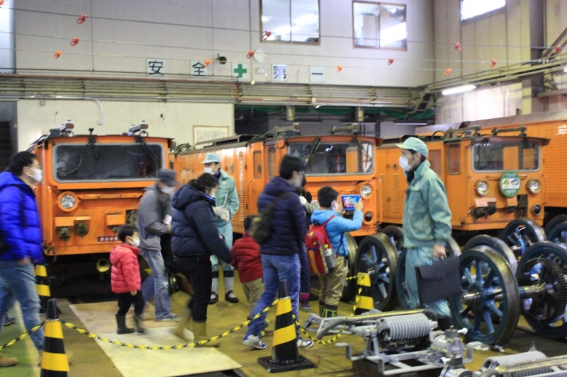 黒部峡谷鉄道：トロッコ電車 冬のスペシャル企画！「黒部峡谷トロッコ電車 車庫見学会」開催！2022年1月23日（日）～2月23日（祝・水）